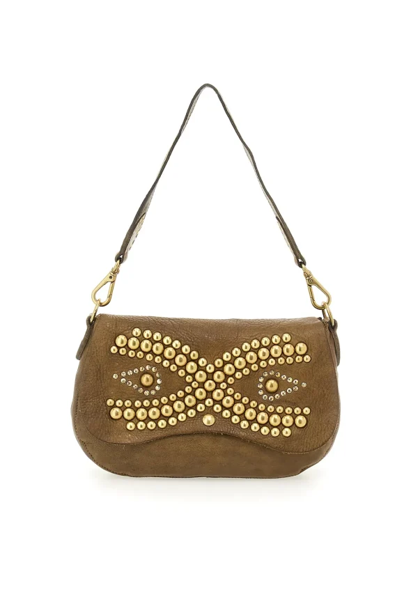 Hot Sphere Studded Shoulder Bag - Military Women Bags | Bags