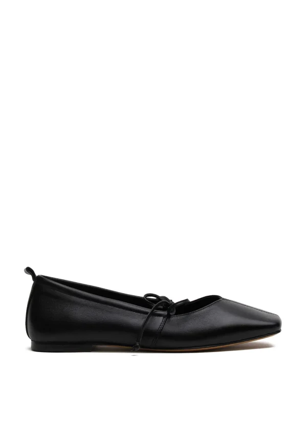 Hot Square Toe Flat - Black Women Footwear | Flats