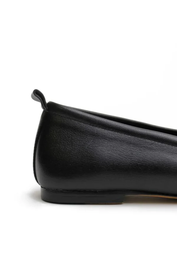 Hot Square Toe Flat - Black Women Footwear | Flats
