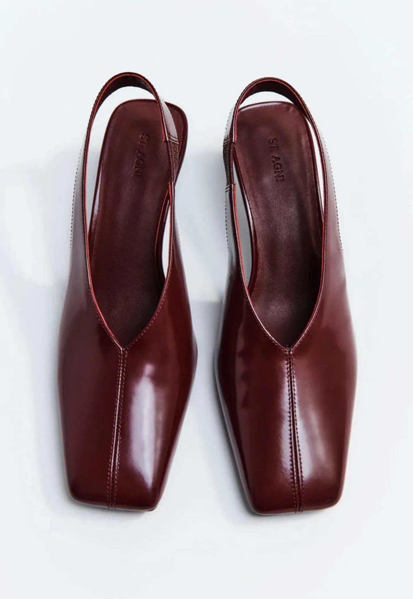 square_toe_sling_back_hee_3.webp Outlet Square Toe Sling Back Heel - Plum Women Footwear | Heels