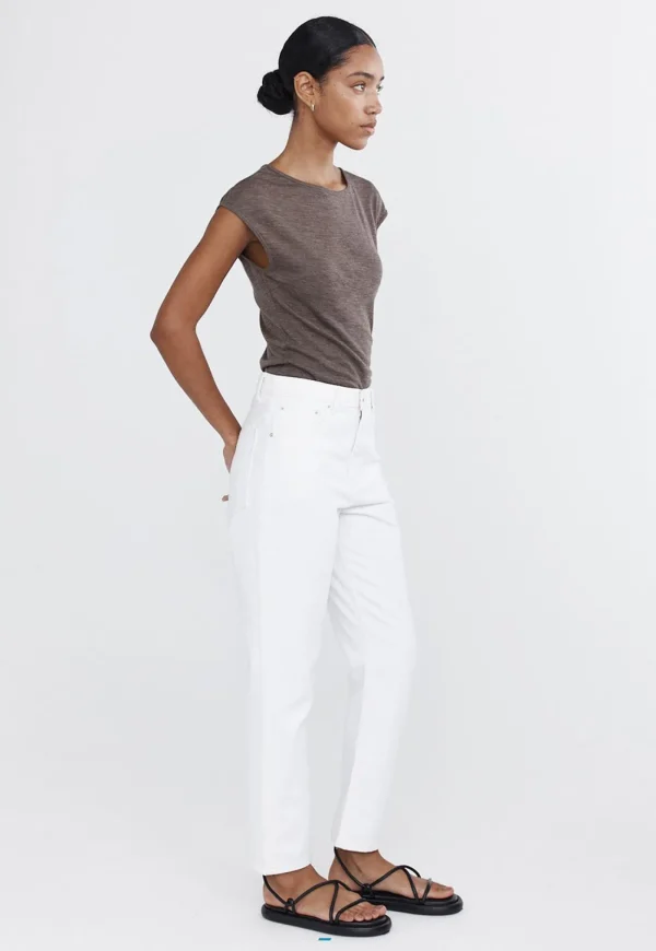 Fashion Straight Leg Jean - Ivory Women Denim