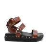Sale Studded Sandal - Cognac Women Footwear | Slides & Sandals