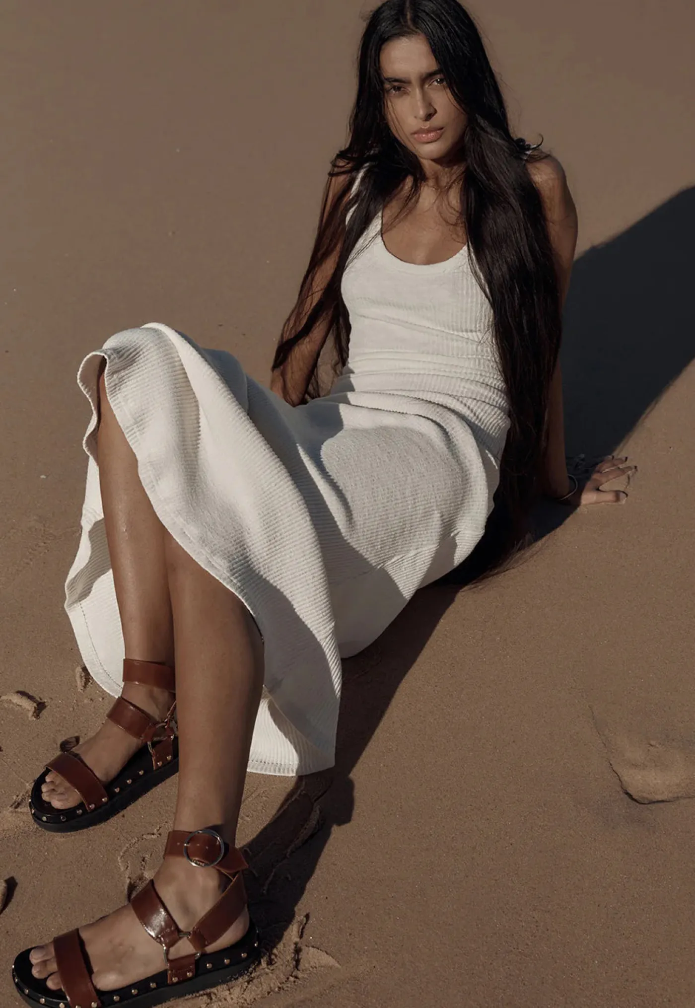 studded_sandal__cognac_1.webp Sale Studded Sandal - Cognac Women Footwear | Slides & Sandals
