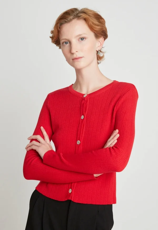 New Supernatural Cardigan - Red Women Knitwear