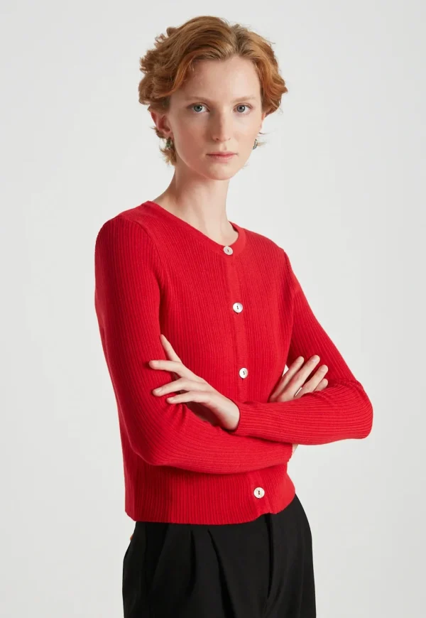 New Supernatural Cardigan - Red Women Knitwear