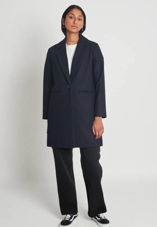Fashion Supernova Coat - Navy Women Coats