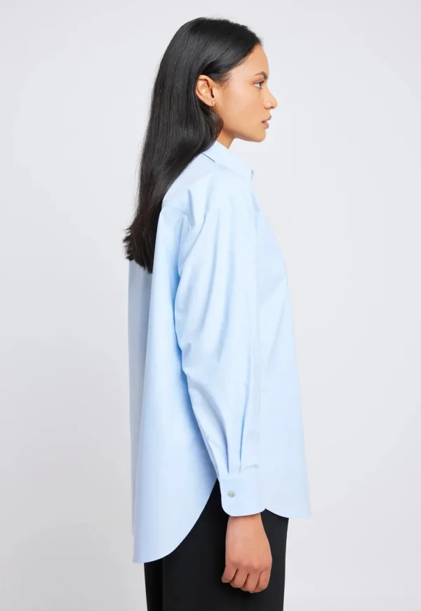 Clearance Taking Care of Business Shirt - Pale Blue Women Tops & Tees