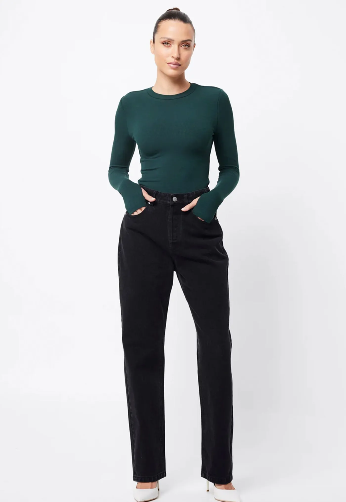 the_brooklyn_top__forest__0.webp Best The Brooklyn Top - Forest Green Women Tops & Tees