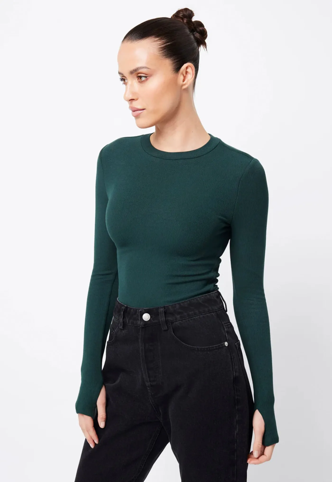 the_brooklyn_top__forest__2.webp Best The Brooklyn Top - Forest Green Women Tops & Tees