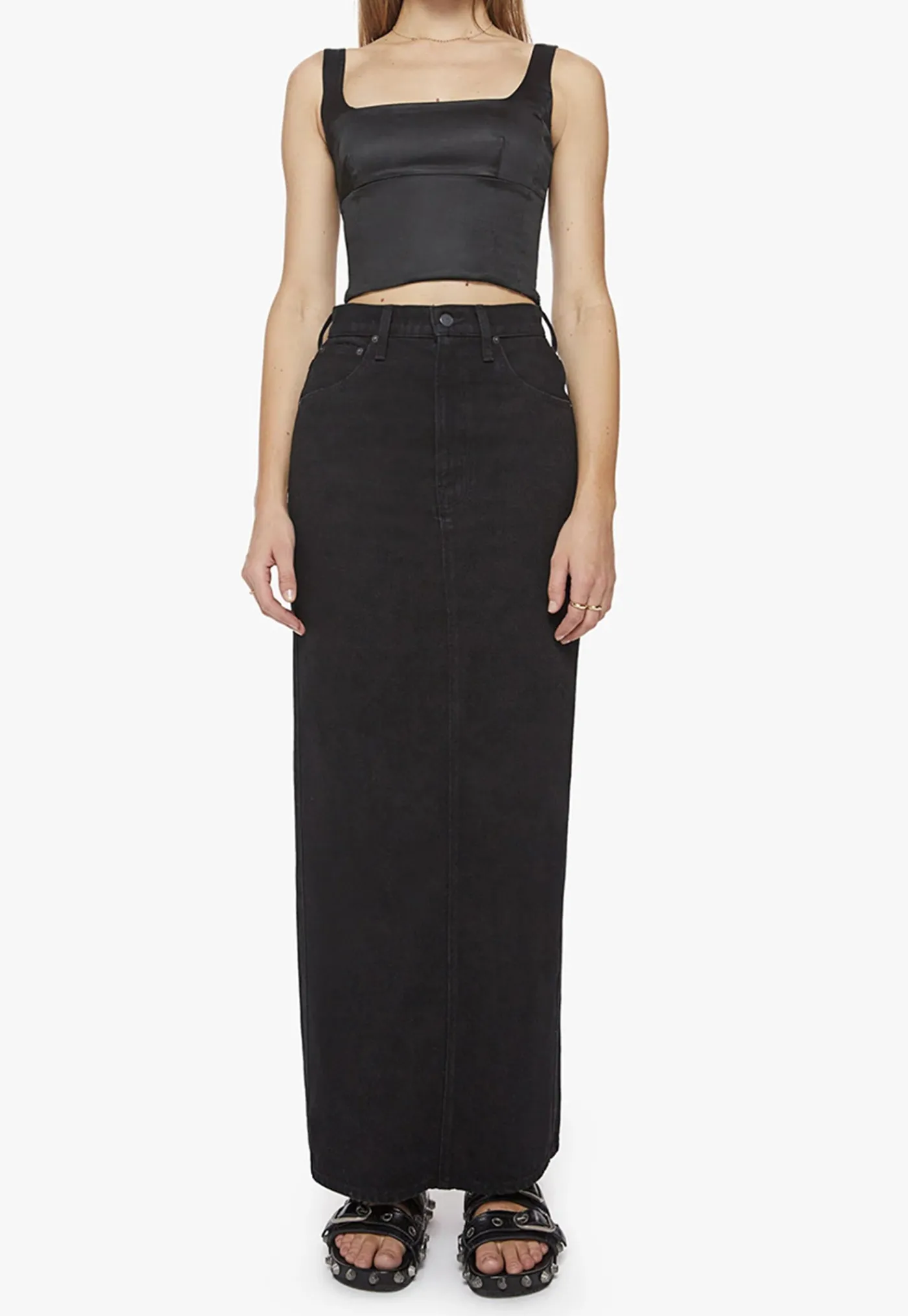 the_candy_stick_skirt__li_0.webp Fashion The Candy Stick Skirt - Licorice Women Skirts | Denim