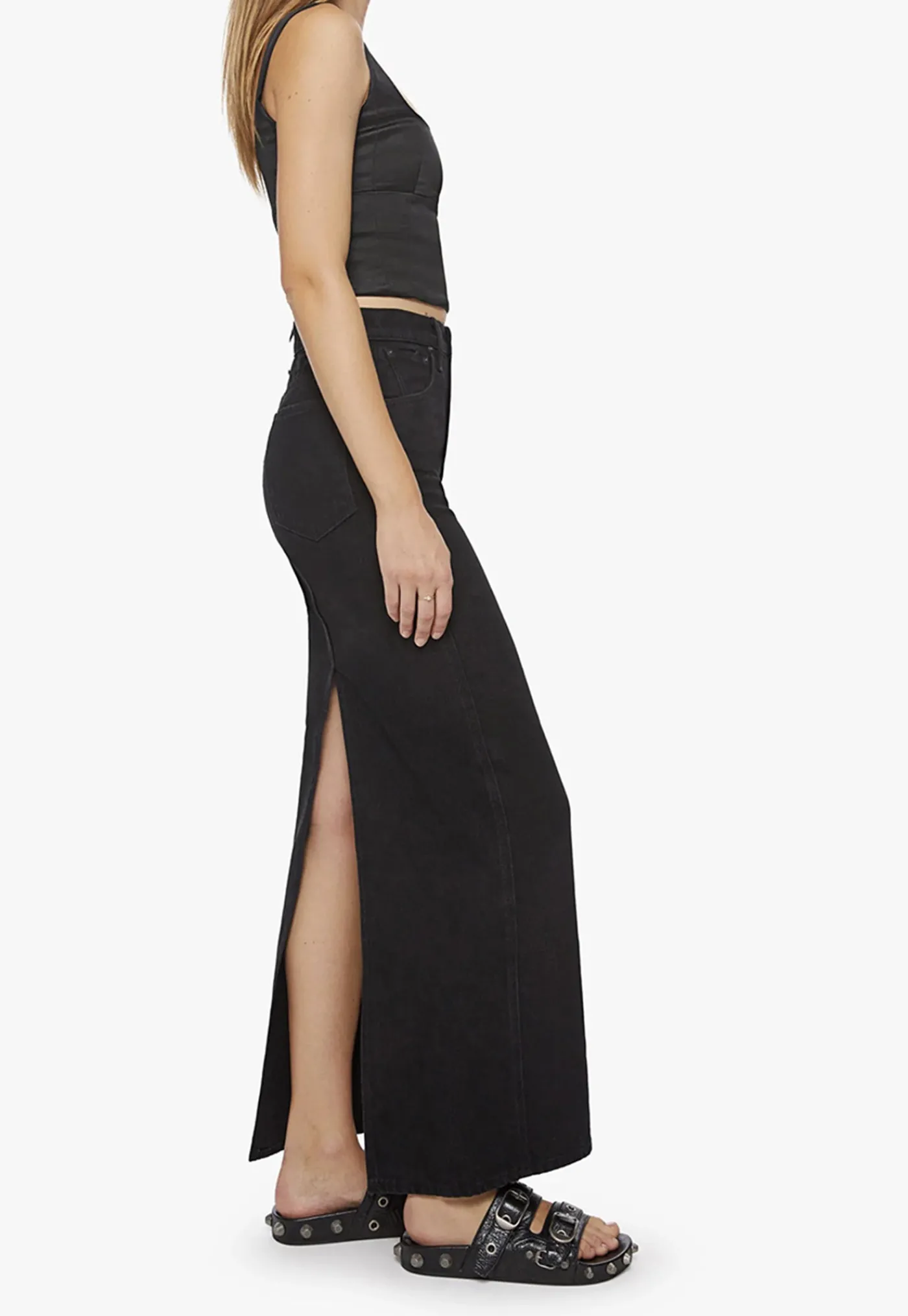 the_candy_stick_skirt__li_2.webp Fashion The Candy Stick Skirt - Licorice Women Skirts | Denim