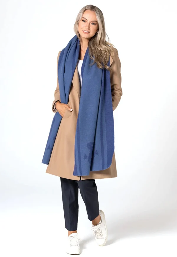 Hot The Chesterman Wool Scarf - Blue Women Scarves | Scarves