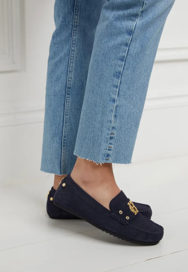 Sale The Driving Loafer - Ink Navy Women Footwear | Flats