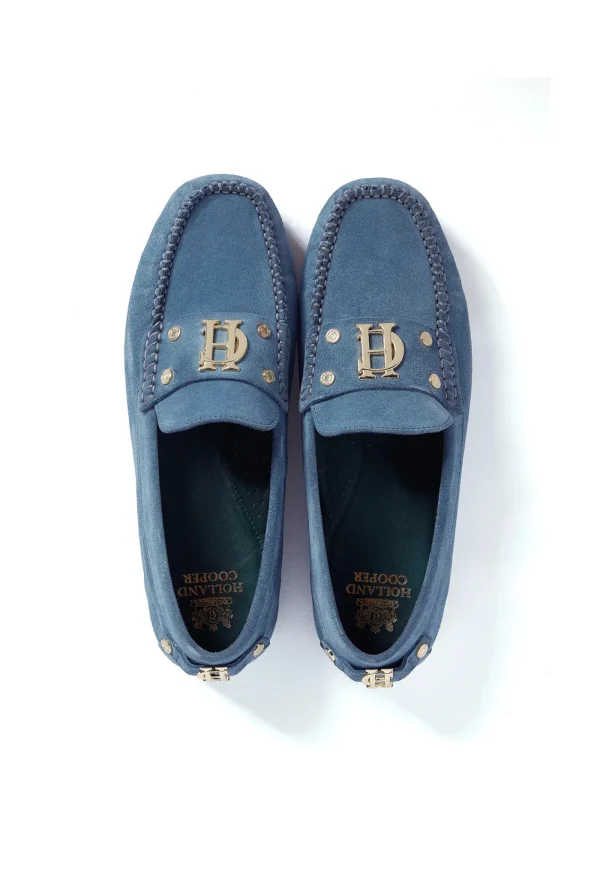 New The Driving Loafer - Soft Blue Women Footwear | Flats