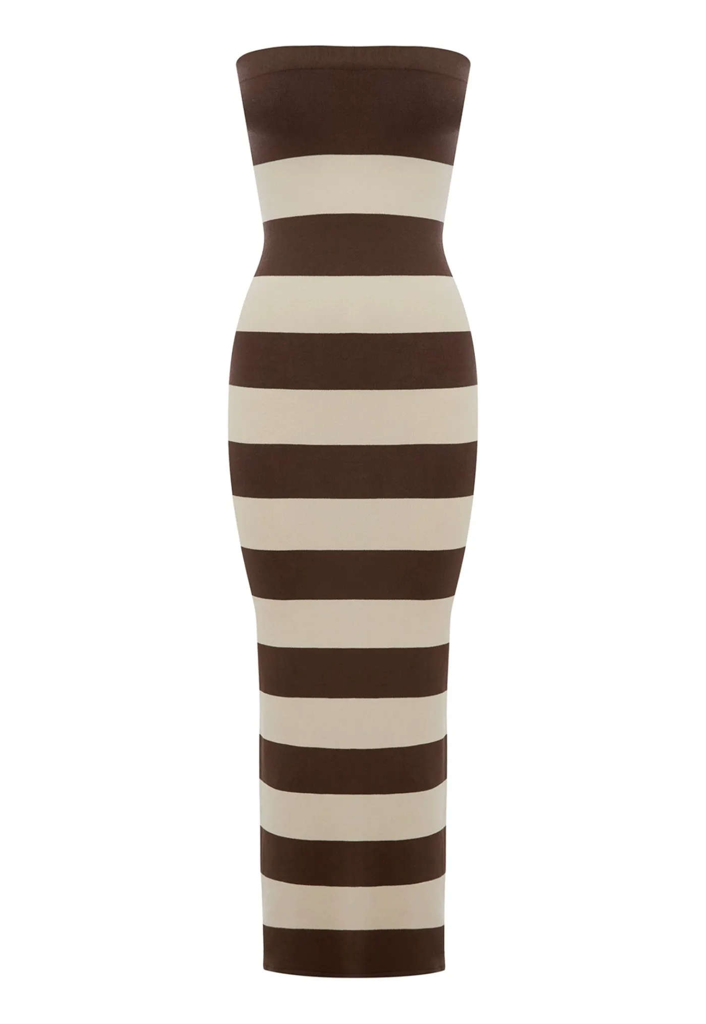 theo_strapless_dress__cho_4.webp Discount Theo Strapless Dress - Chocolate/Cream Women Dresses