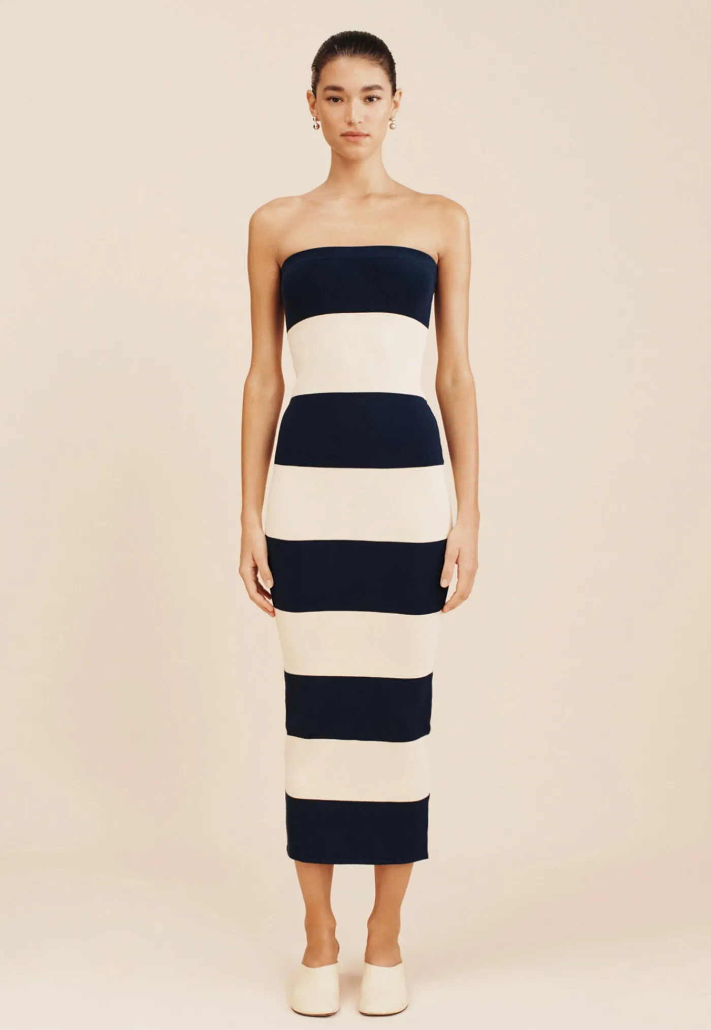 theo_strapless_dress__ink_0.webp New Theo Strapless Dress - Ink/Cream Women Dresses