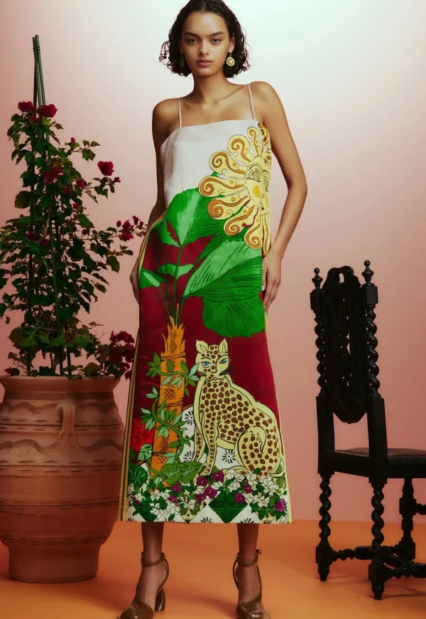 Outlet Tiger Slip Dress - Multi Women Dresses
