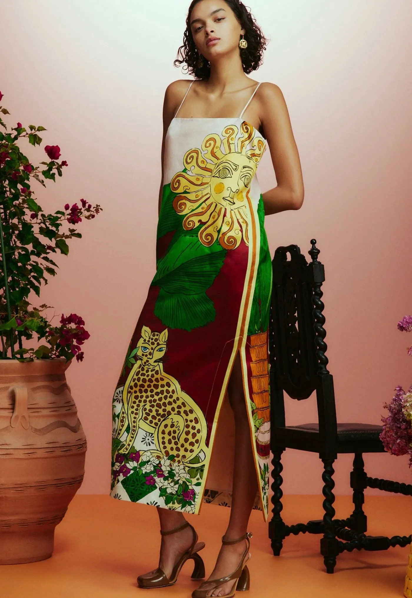 tiger_slip_dress__multi_1.webp Outlet Tiger Slip Dress - Multi Women Dresses