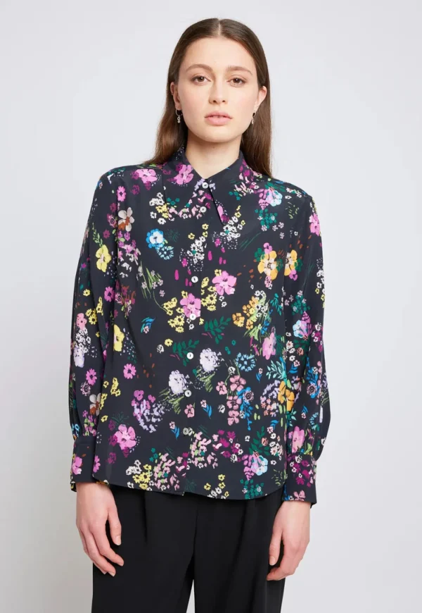 Fashion Trailblazer Shirt - Black Floral Women Tops & Tees