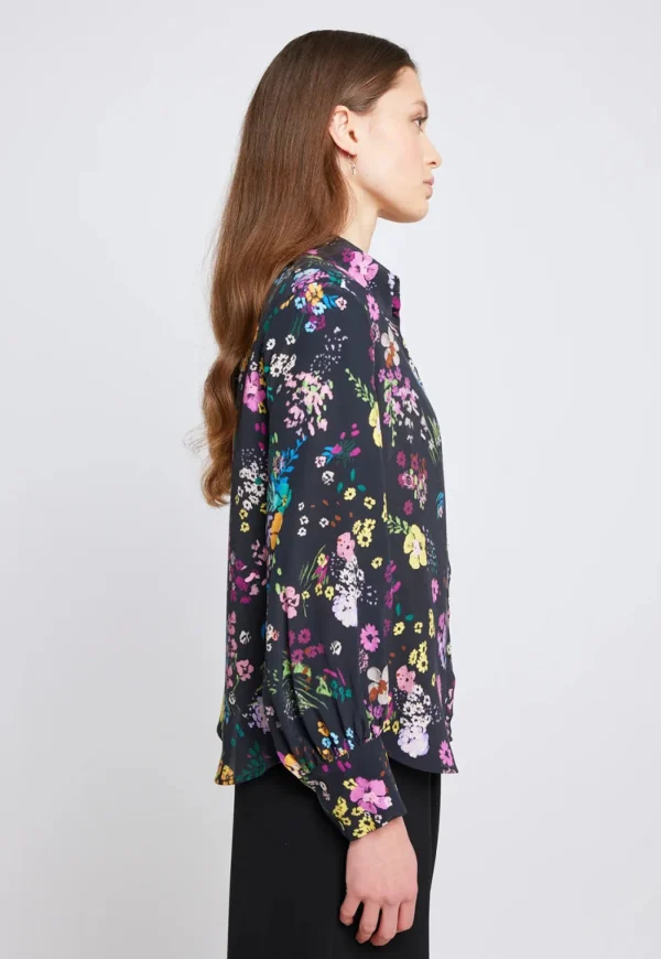 Fashion Trailblazer Shirt - Black Floral Women Tops & Tees