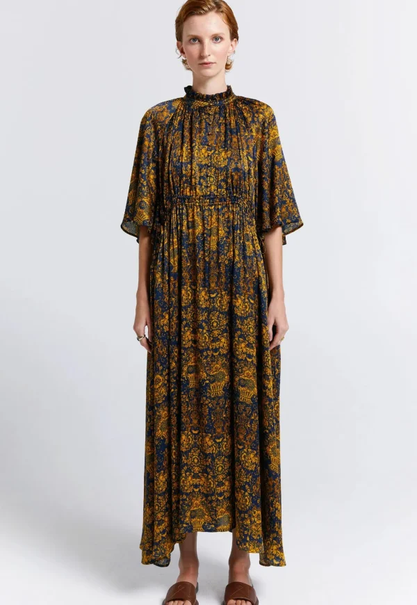 Best Trinket Dress -Navy/Antique Gold Women Dresses