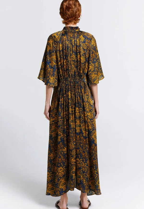 Best Trinket Dress -Navy/Antique Gold Women Dresses