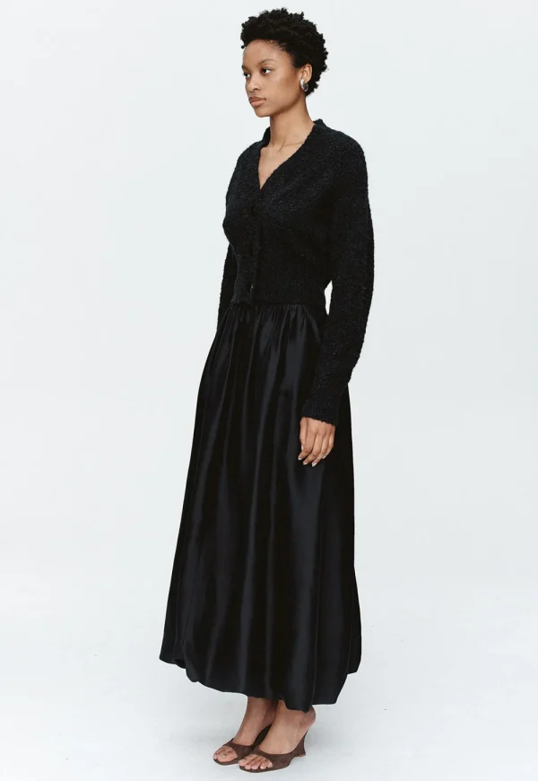 Outlet Tulip Cardigan - Black Women Knitwear