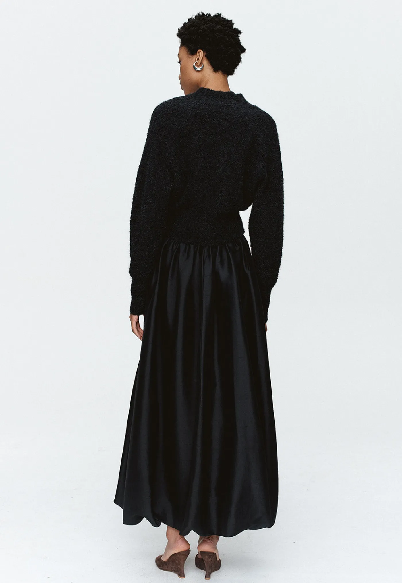 tulip_cardigan__black_3.webp Outlet Tulip Cardigan - Black Women Knitwear