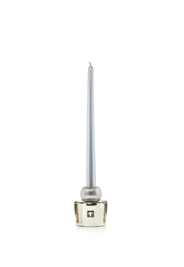 Clearance Twins Candle Holders - Platinum Candles