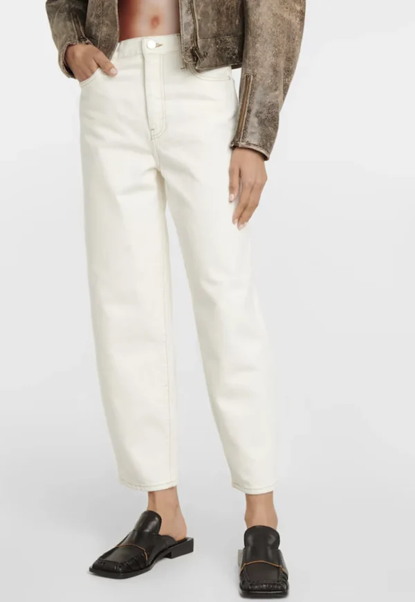 Clearance Ultra High Rise Barrel - Ecru Women Denim