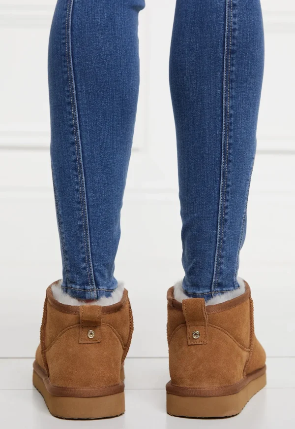 Clearance Ultra Mini Shearling Boot - Tan Women Footwear | Slippers