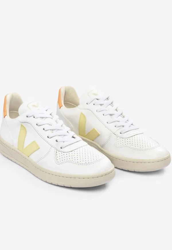 Best V-10 CWL Sneakers - White/Sun/Peach Women Footwear | Sneakers