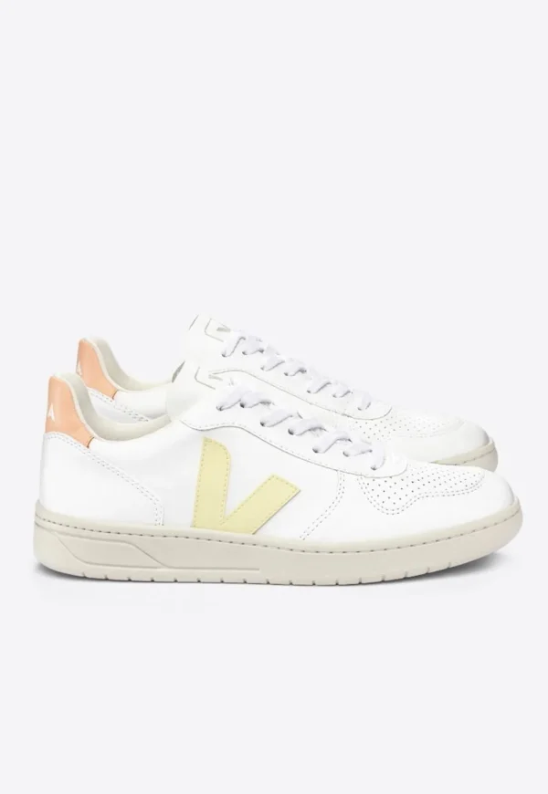 Best V-10 CWL Sneakers - White/Sun/Peach Women Footwear | Sneakers