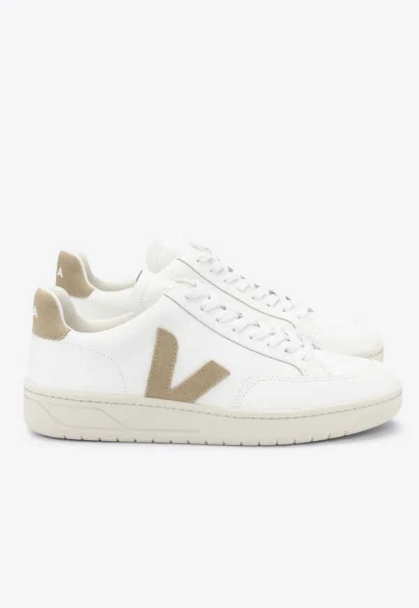 Fashion V-12 Leather - Extra White Dune Women Footwear | Sneakers