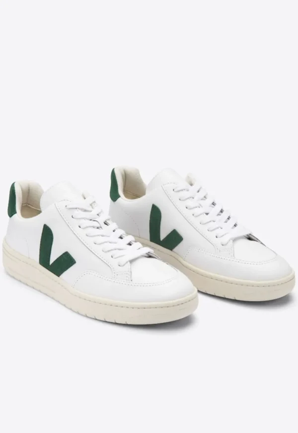 Clearance V-12 Leather - Extra White/Cyprus Women Footwear | Sneakers