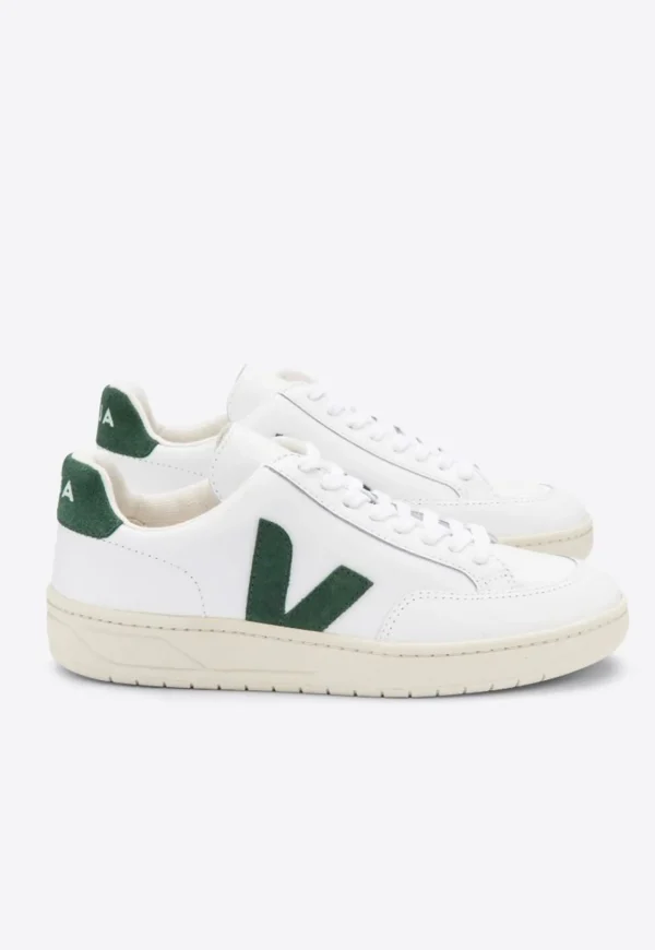 Clearance V-12 Leather - Extra White/Cyprus Women Footwear | Sneakers