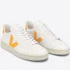 Hot V-12 Leather - Extra White/Ouro Women Footwear | Sneakers