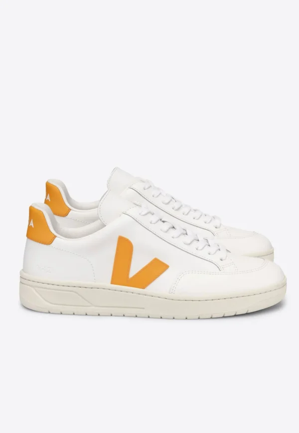 Hot V-12 Leather - Extra White/Ouro Women Footwear | Sneakers