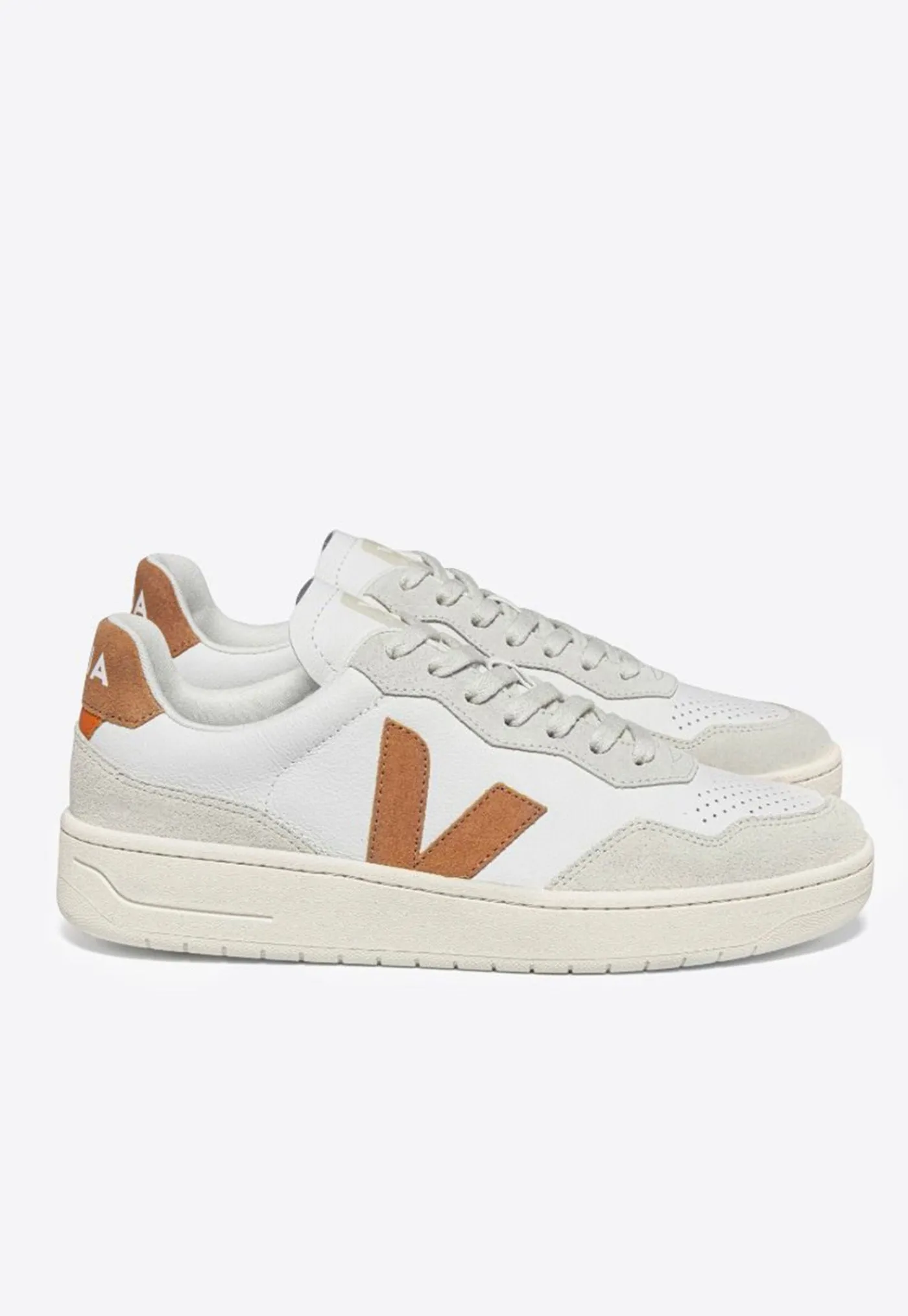 v_leather__extra_whiteumb_2.webp Clearance V-90 Leather - Extra White/Umber Women Footwear | Sneakers