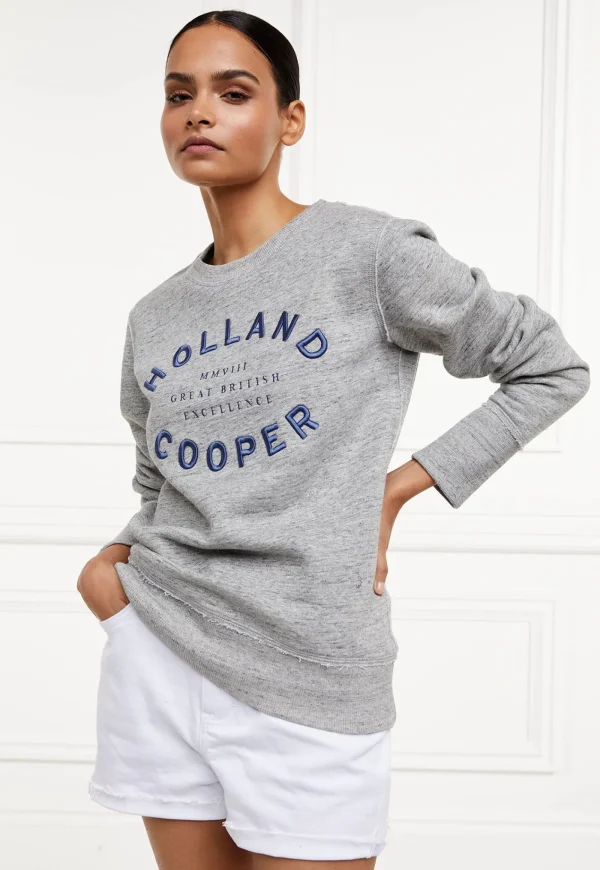 Hot Varsity Crew - Grey Marl Women Sweaters & Hoodies