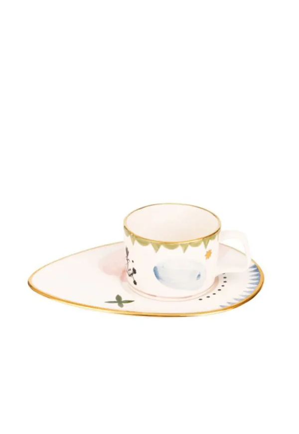 Fashion Vesna Tea Cup and Saucer - Multi Ceramics