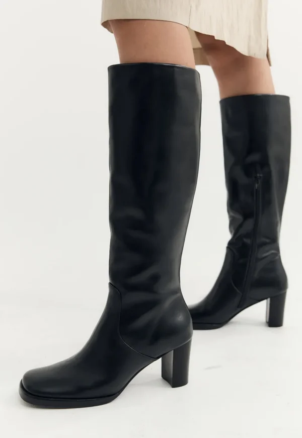 Discount Vintage Knee High - Black Women Footwear | Boots