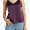 Discount V-Neck Cami Top - Plum Women Tops & Tees