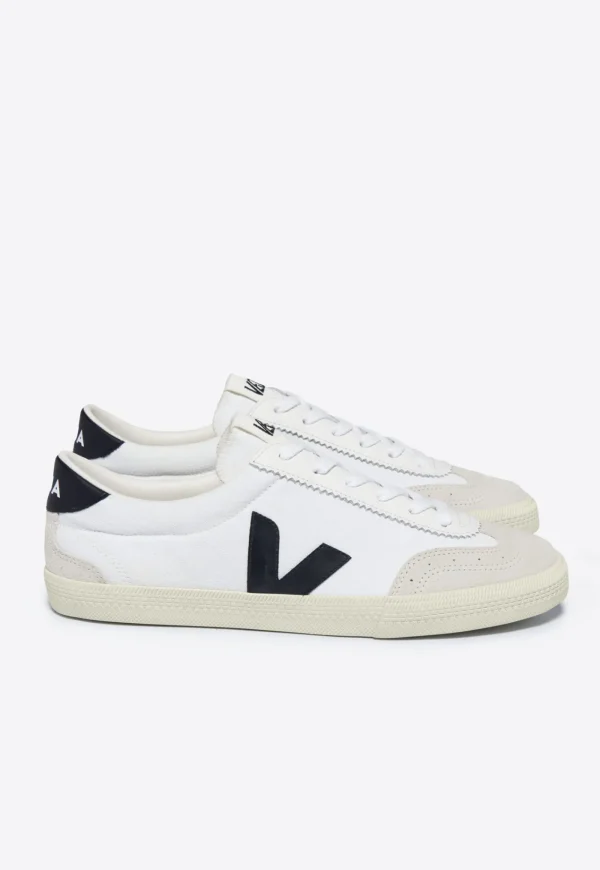 Fashion Volley Canvas - White Black Women Footwear | Sneakers