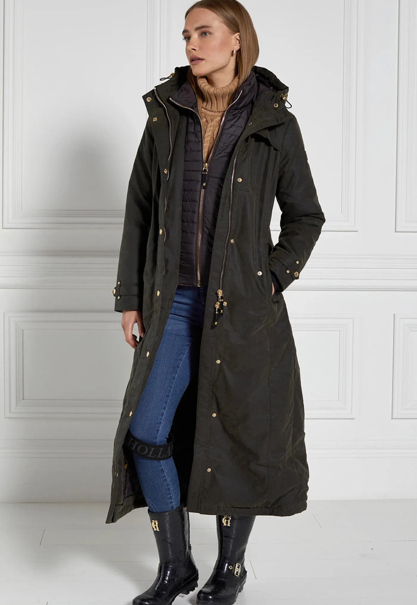 wax_longline_field_coat___3.webp Sale Wax Longline Field Coat - Dark Olive Women Coats