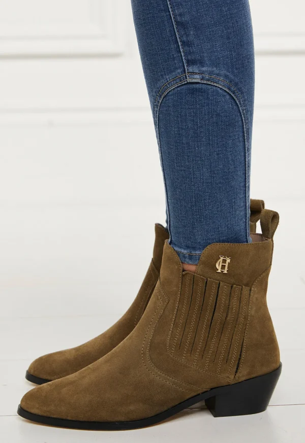 Best Western Chelsea Boot - Khaki Suede Women Footwear | Boots