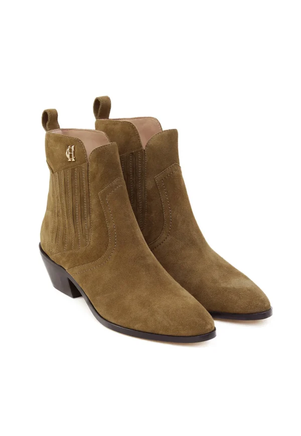 Best Western Chelsea Boot - Khaki Suede Women Footwear | Boots