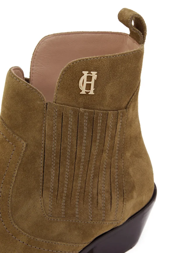 Best Western Chelsea Boot - Khaki Suede Women Footwear | Boots