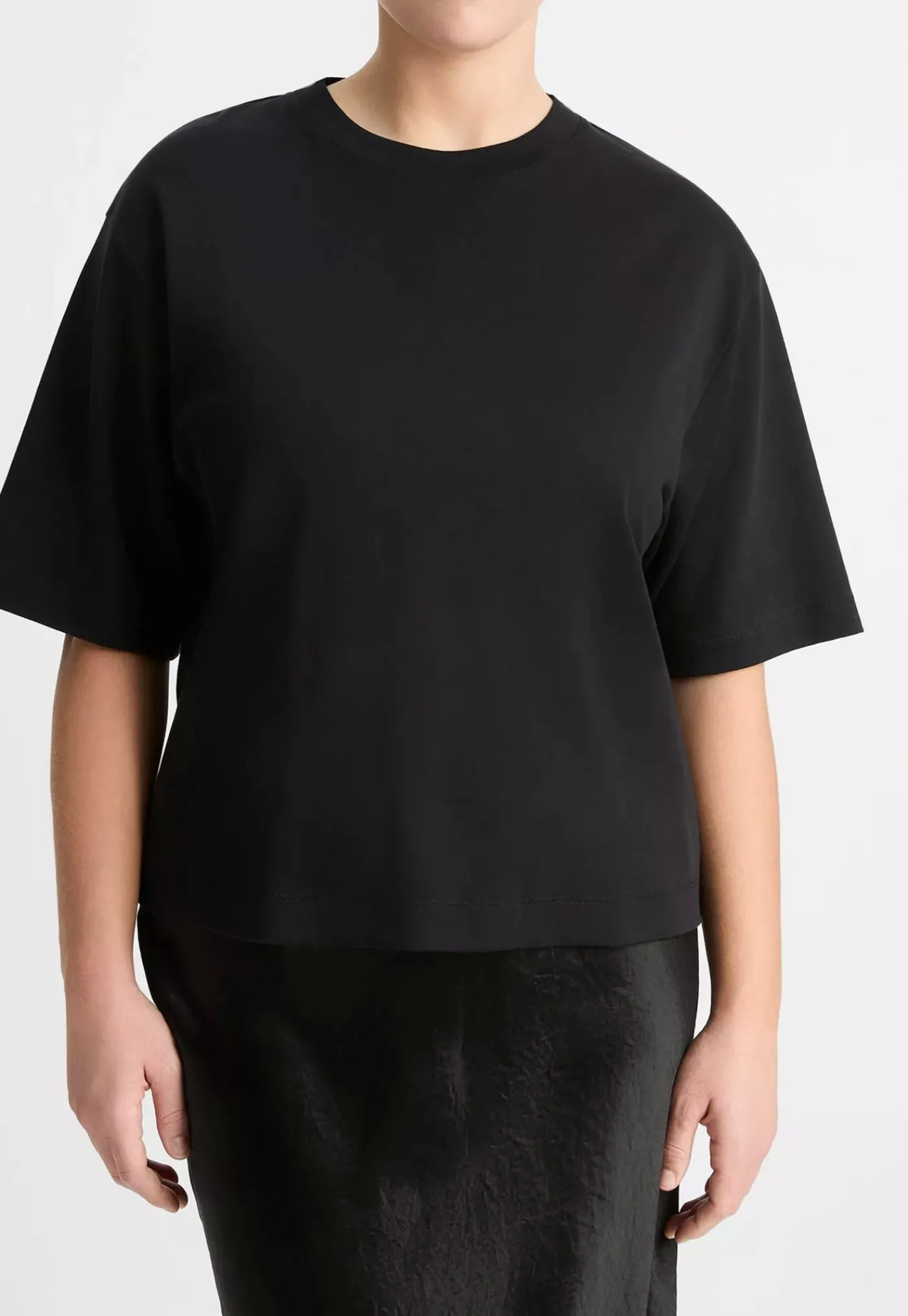 wide_sleeve_crop_tee__bla_1.webp Sale Wide Sleeve Crop Tee - Black Women Tops & Tees