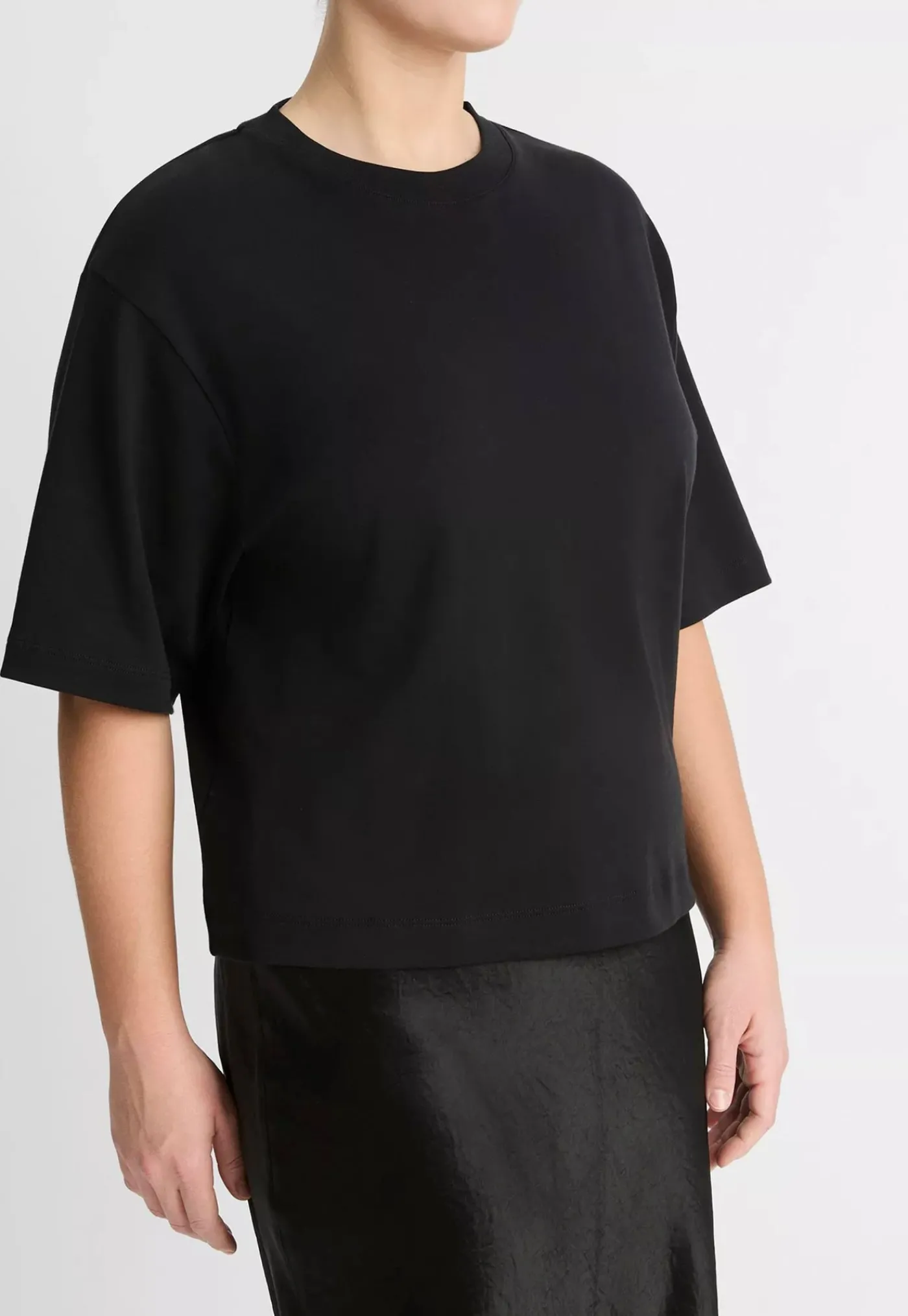 wide_sleeve_crop_tee__bla_2.webp Sale Wide Sleeve Crop Tee - Black Women Tops & Tees